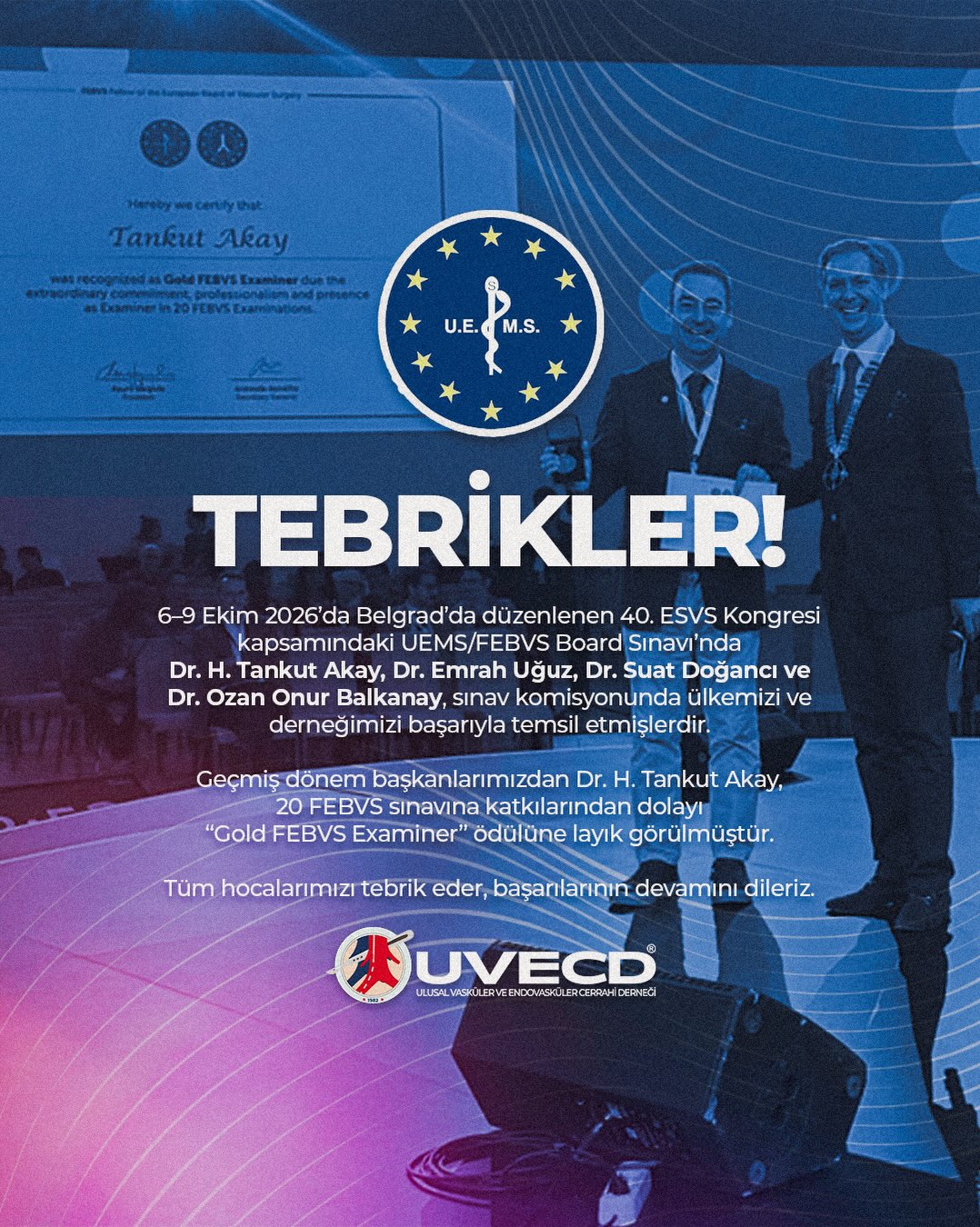 UVECD Instagram paylaşımı